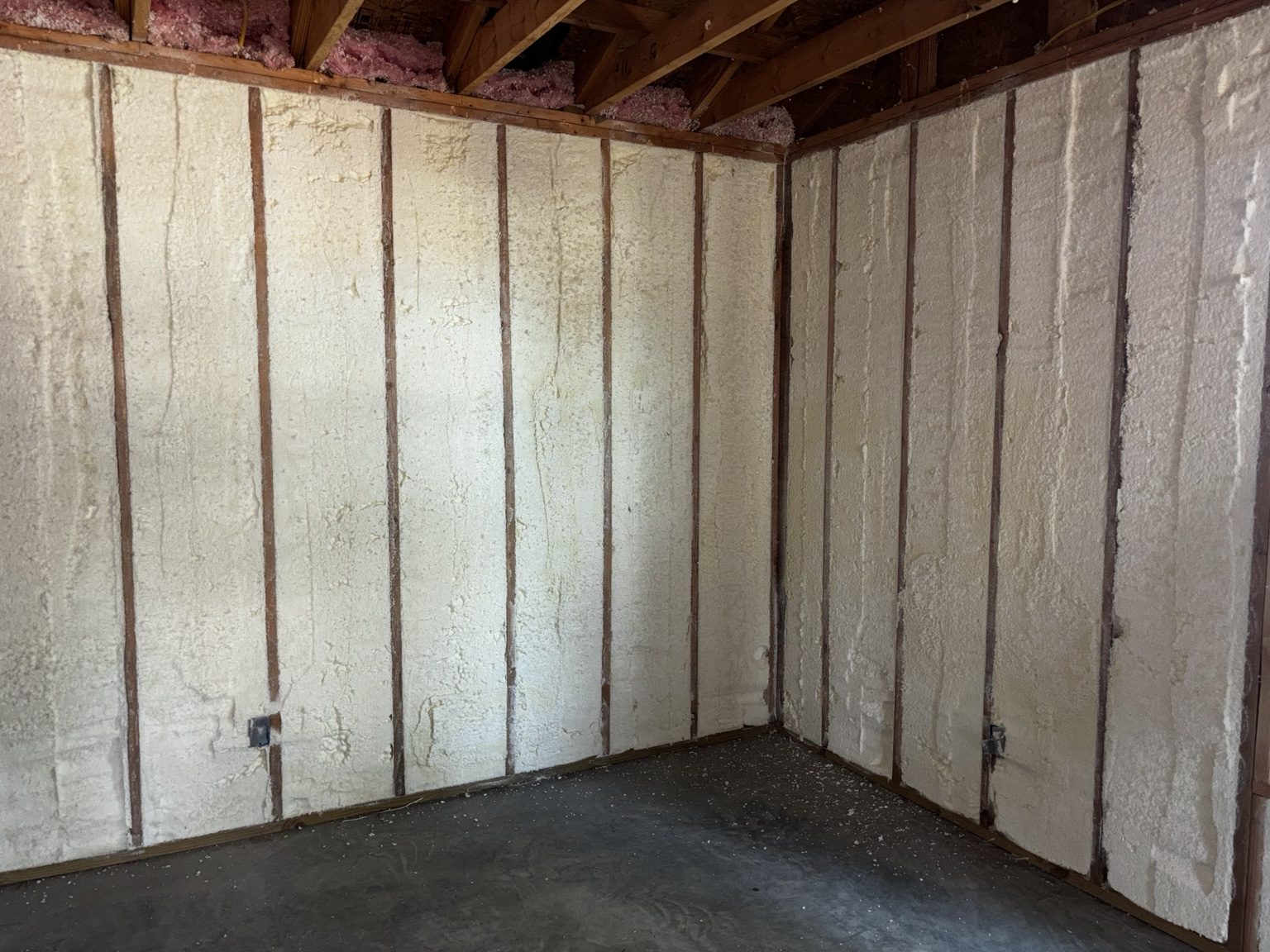 Real Insulate You spray foam installation in an Arkansas home